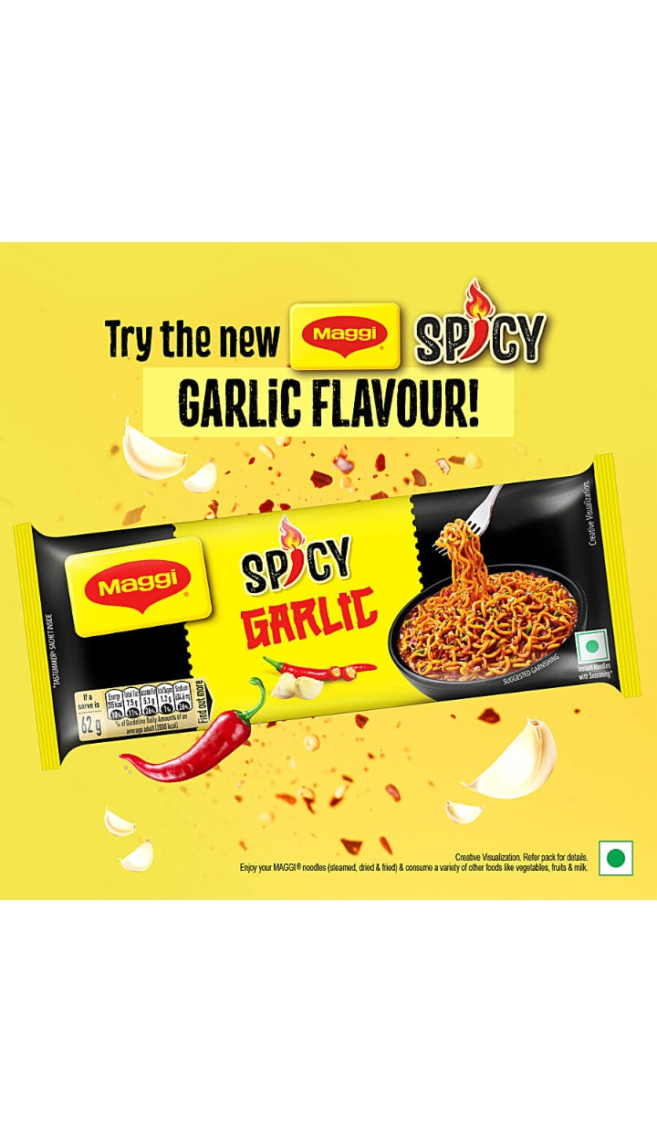 Spicy Garlic Instant Noodles