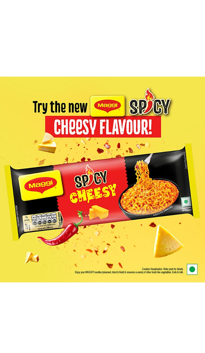 Spicy Cheesy Instant Noodles