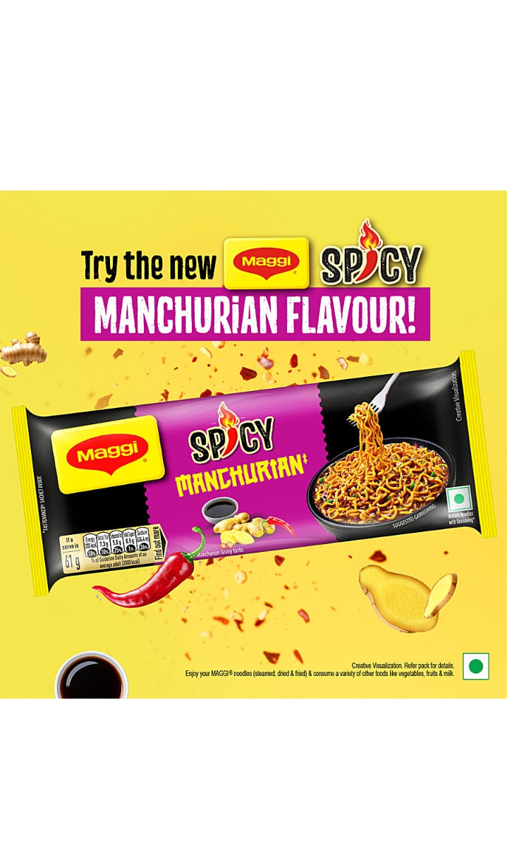 Spicy Manchurian Instant Noodles