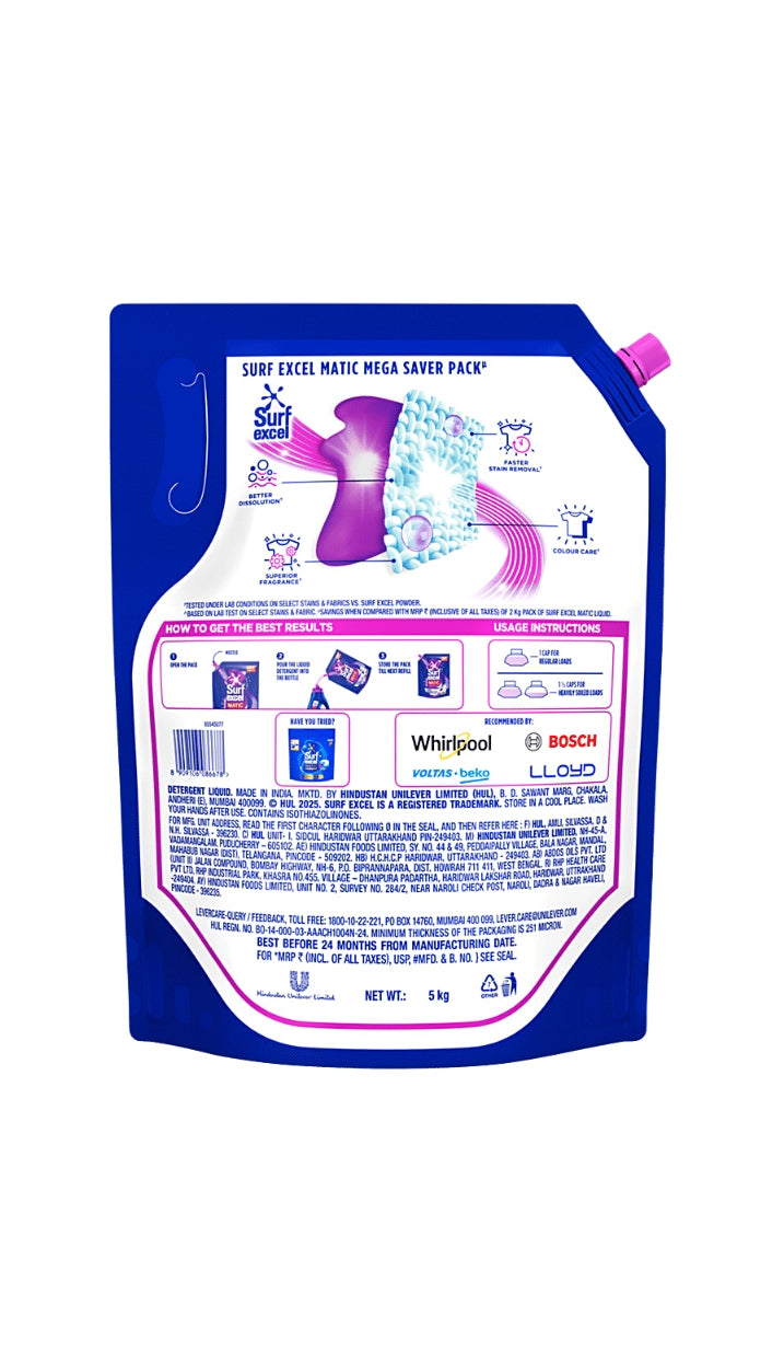 Surf Excel Matic Front Load Liquid Detergent
