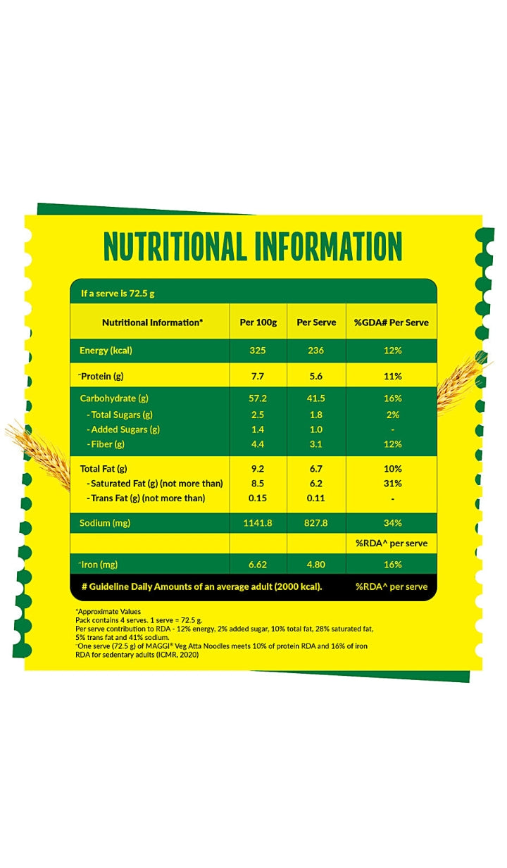 Nutri-Licious Veg Atta Instant Noodles
