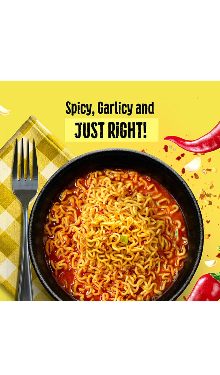 Spicy Garlic Instant Noodles
