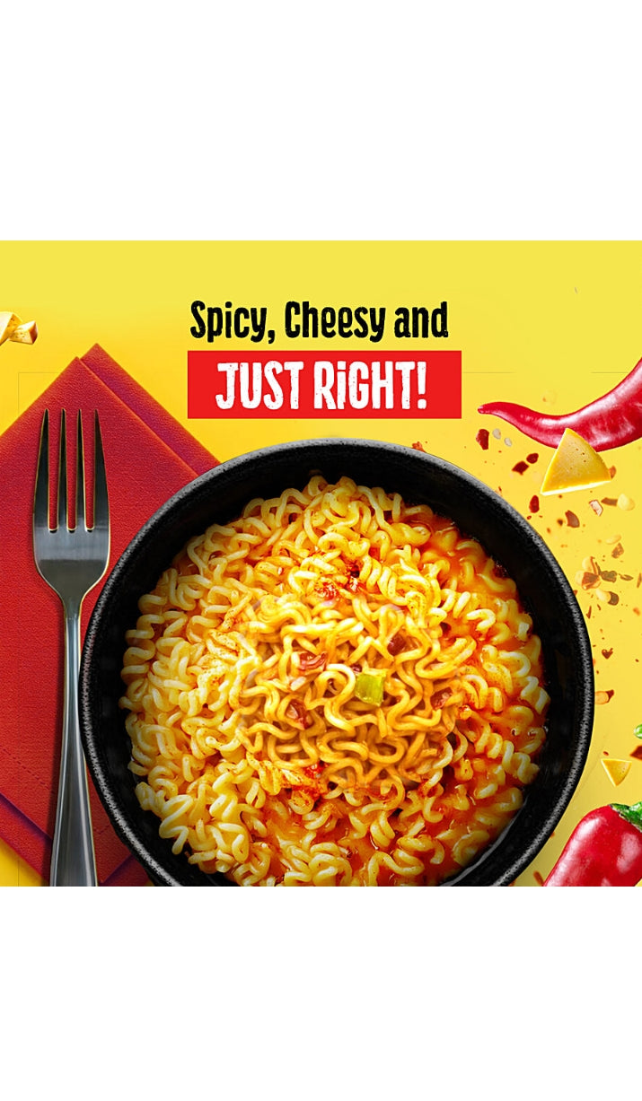 Spicy Cheesy Instant Noodles