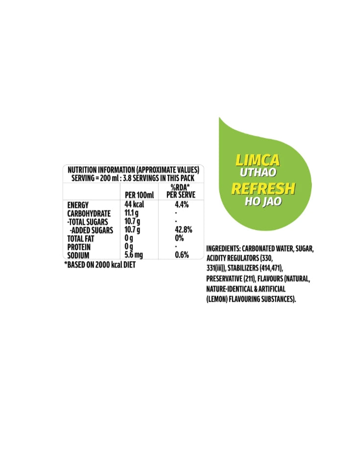 Limca Lemon 'N' Lime Soft Drink
