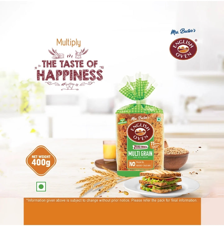 English Oven Zero Maida Multigrain Bread