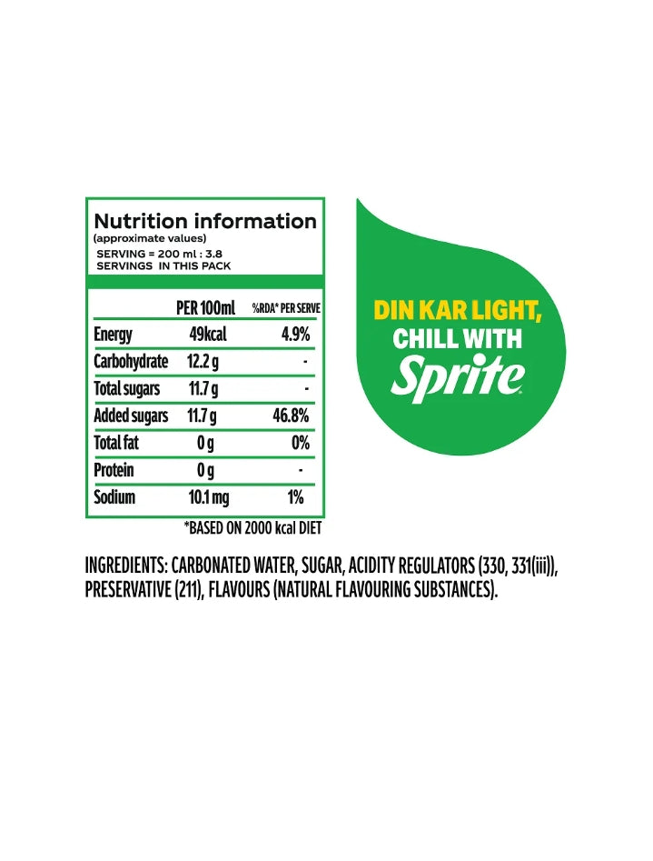 Sprite Lime Flavored Soft Drink