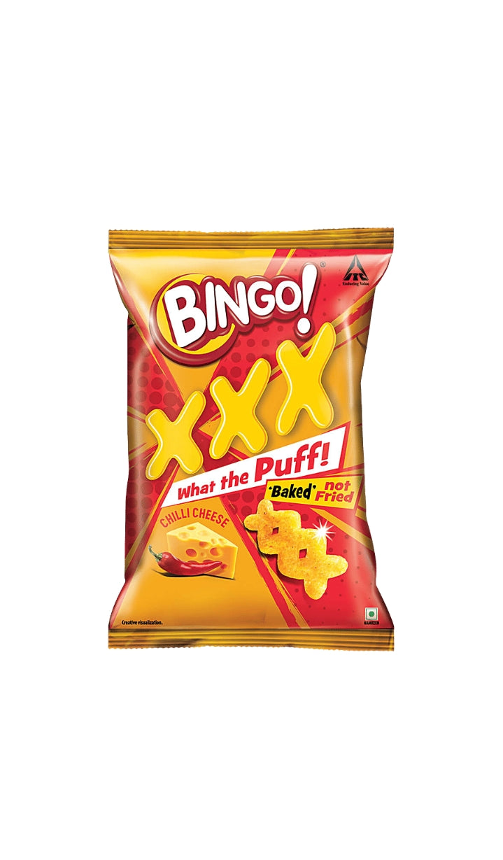 Chilli Cheese Baked Puff Snacks