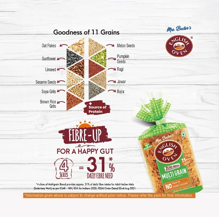 English Oven Zero Maida Multigrain Bread