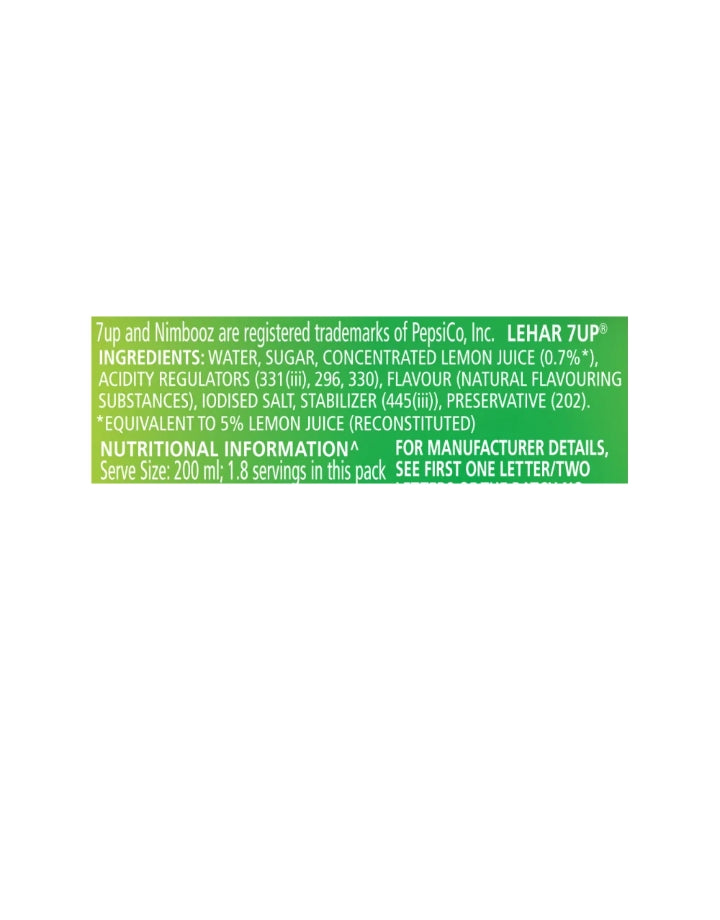 7UP Nimbooz with Lemon Juice