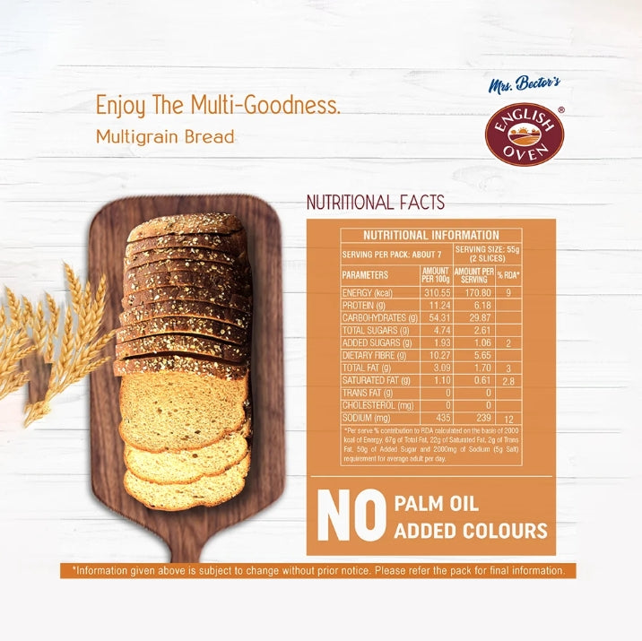 English Oven Zero Maida Multigrain Bread